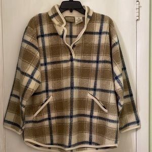 COPY - Liz Claiborne Fleece Plaid Oversized Pullover Liz Wear